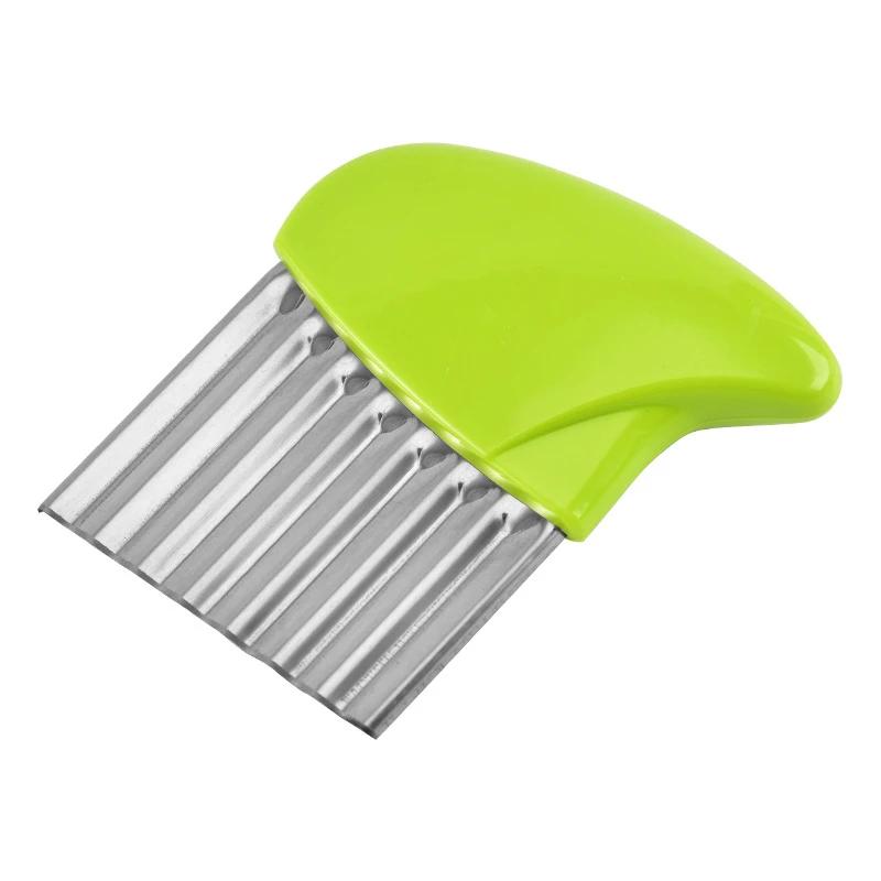 Нержавеющая сталь овощерезка для картофеля моркови волнообразный нож для картофеля чипсов гофрированный волнообразный нож кухонный инструмент для картофеля фри гаджет