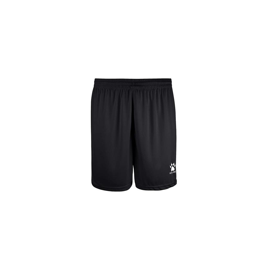 Мужские игровые футбольные шорты Kelme, средней длины, быстросохнущие тренировочные шорты (Черный, Размер S)