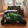 3pcs Tractor Duvet Cover Set - Machine Washable, Includes 1 Duvet Cover and 2 Pillowcases, No Core Included yy251022155