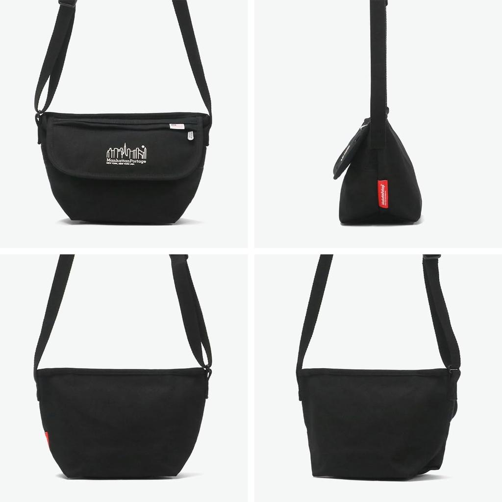 Подлинная сумка-мессенджер MP1603CNVS Повседневная сумка-мессенджер Canvas BLK [Manhattan Portage] [Официальный]