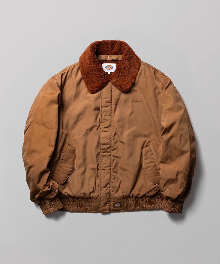 Dickies Нейлоновая бомбер-куртка с искусственным мехом, цвет верблюжий