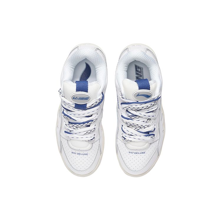 Баскетбольные кроссовки Li Ning 937 Deluxe SP Low из свиной замши с амортизацией, нескользящие, износостойкие, с отскоком, низкие, женские, белые AGBR096-1