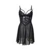 Ladies Summer Sexy Mesh See-through Lace Embroidered Sling Pajamas