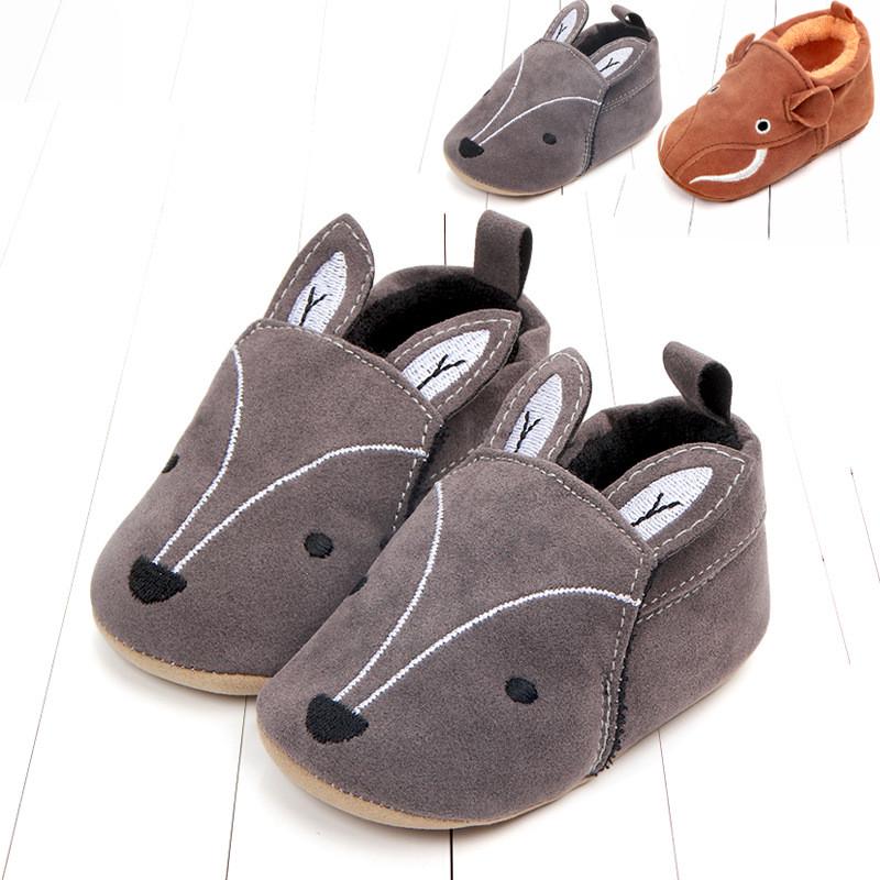 Toddler Newborn Baby Girl Boy Soft Sole Cute Crib Shoes Slipper First Walker Sneaker Baby Shoes Fox