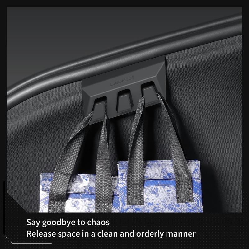 LUCKEASY for Tesla Model Y Juniper Launch/YL 2025 2026 Rear Trunk Hook Hidden Organizer Umbrella Bag Hanger Storage