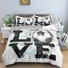 Football Bedding Set Printing Pillowcase Quilt Cover Soccer Duvet Covers Home Textiles Queen King Size Sport Theme Quilt Cover