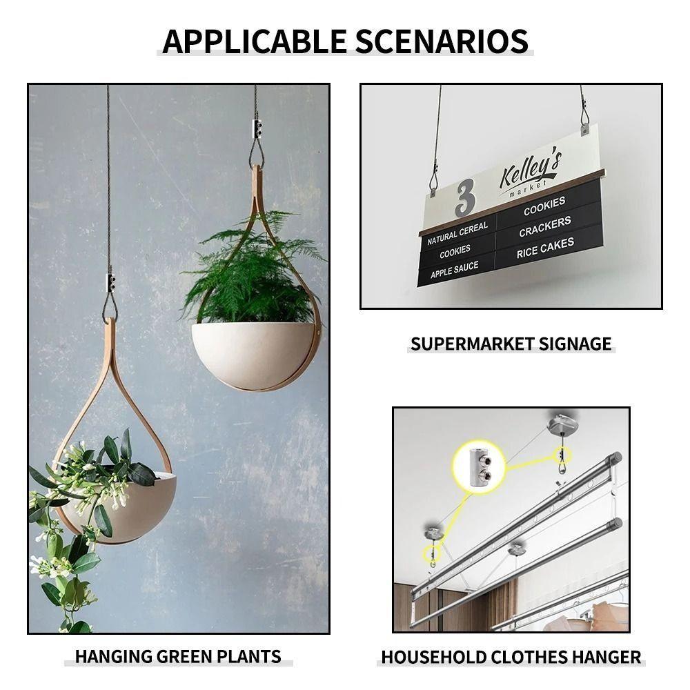 Adjustable Steel Wire Rope Clip Metal Hanging Clip New Stainless Steel Cable Clamp