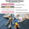 DIY Dye Sublimation Blanks Keychain Creative Double Sides Blank ID Tags Keyring  Backpack Decor