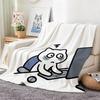 Иллюстрация A-Awakekid Мягкий теплый плед для спальни, гостиной, кровати, путешествий, кемпинга, пикника, подарок