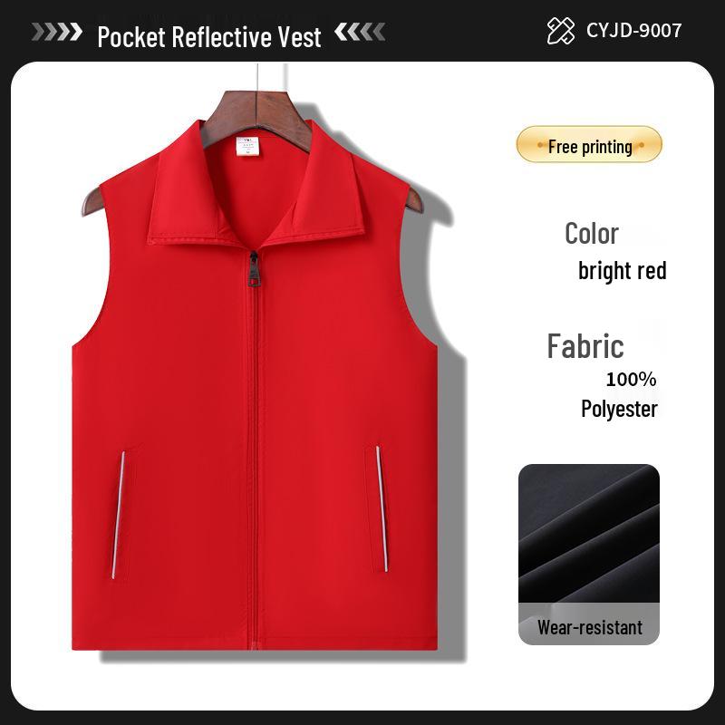 Индивидуальные жилеты волонтеров и гидов с логотипом для супермаркетов и складской деятельности