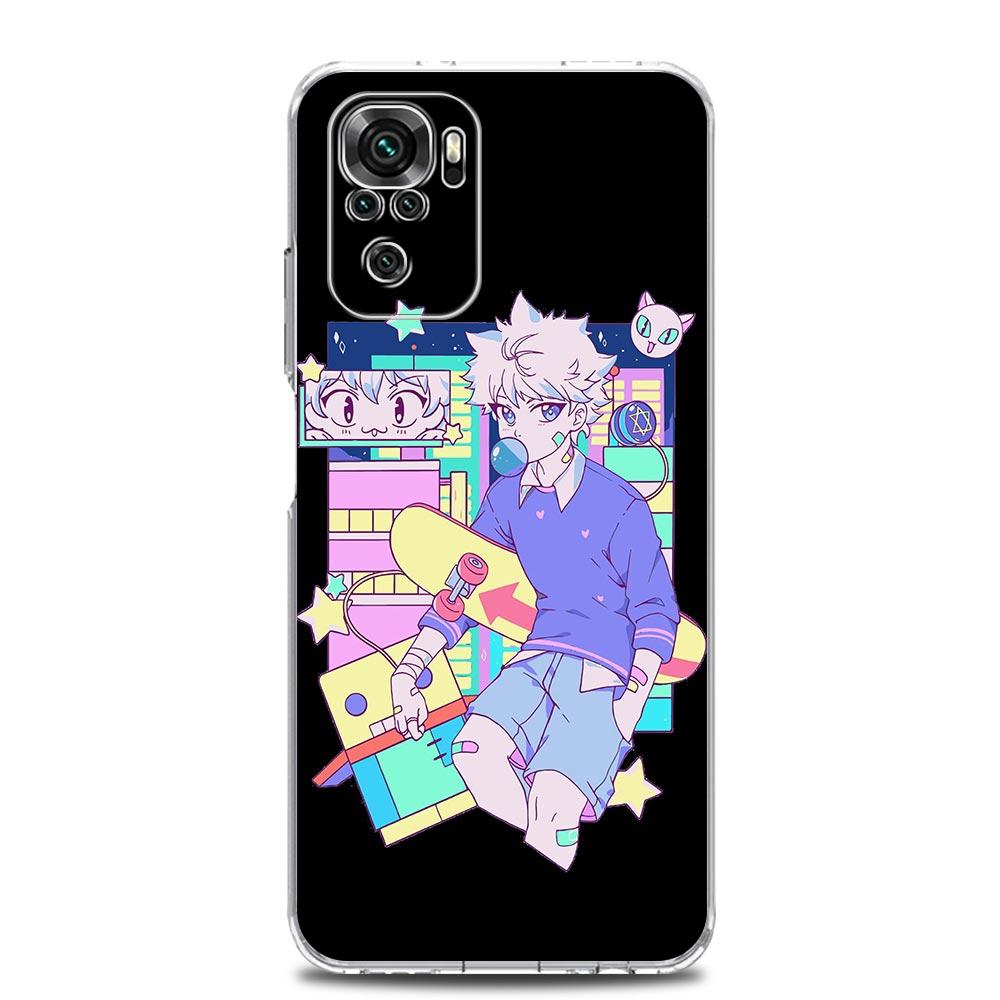 Чехол для телефона Killua Hunter × Hunter с аниме для Xiaomi Redmi Note 12 11 9S 9 8 10 Pro Plus 7 8T 9C 9A 8A K40, прозрачный игровой чехол