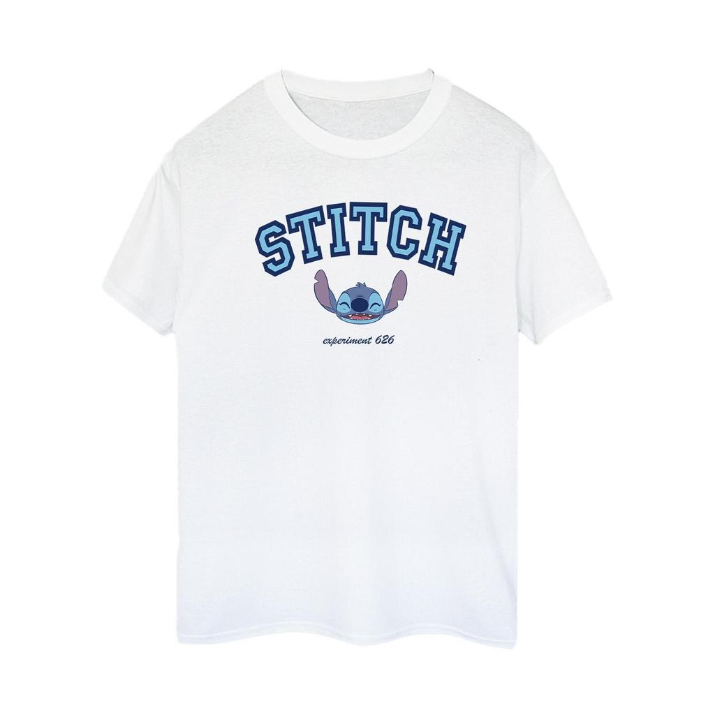 Disney Womens/Ladies Lilo And Stitch Collegial Cotton Boyfriend T-Shirt