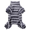 Одежда для домашних животных Домашняя одежда Полосатая одежда для собак Пижамы Одежда с высоким воротником Одежда для собак Одежда для четвероногих
