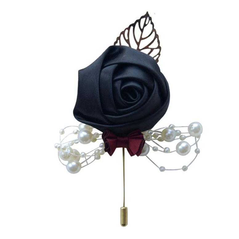 Церемония Бал Корсаж Брошь Свадебный Жених и Невеста Моделирование Цветочный Корсаж