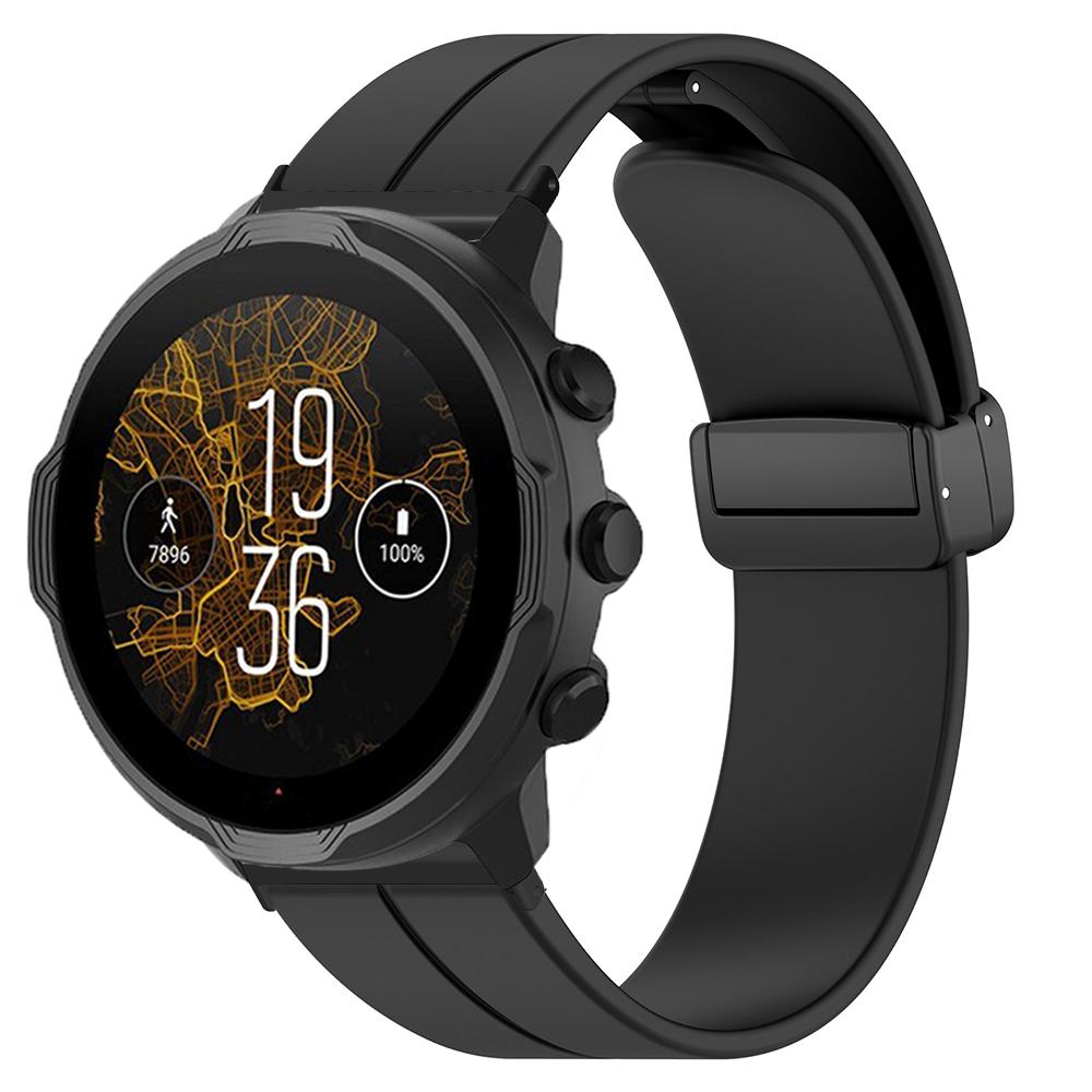 Силиконовый ремешок для часов 24 мм для Suunto 9 baro/7/D5, ремешок для Spartan Sport на запястье HR/Baro, спортивный ремешок с магнитной пряжкой