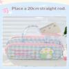 Double Layer Lucky Embroidery Pencil Case Large Capacity Portable Stationery Holder for Back to School Gift Choice