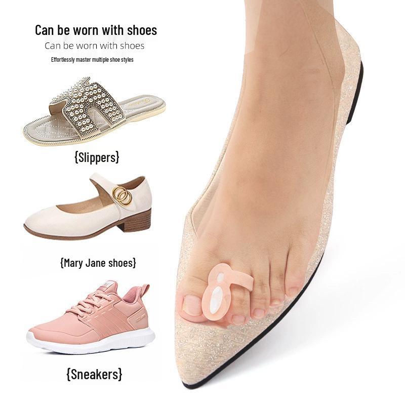 Регулируемый силиконовый разделитель пальцев ног при Hallux Valgus и перекрывающихся пальцах