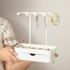 with Drawer Box Jewelry Display Rack Earrings Necklaces Hanging Holder Durable Storage Rack