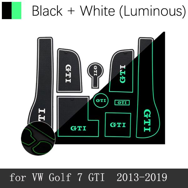 Противоскользящий коврик для ворот, накладки с пазами для VW Volkswagen Golf 7 Mk7 GTI R 2013 2014 2015 2016 2017 2018, коврик с отверстиями для автомобиля