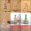 "Mini Iron Bell Desktop Christmas Tree - Perfect for Parties & Window Decorations"