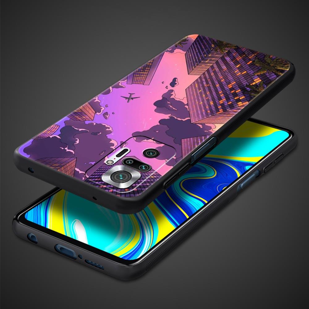 INS Korean Sunset Scenery For Xiaomi Redmi Note 12 5G Phone Case 10C 10 11 9 8 Pro Plus 9S 7 8T 9T 9A 8A 9C K50 K40 Gaming Cover