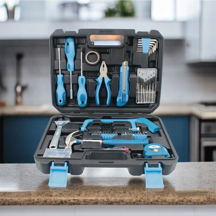 Кейс для инструментов - Ferrestock - 124 предмета - Углеродистая сталь - Хром-ванадиевая сталь - Смешанный