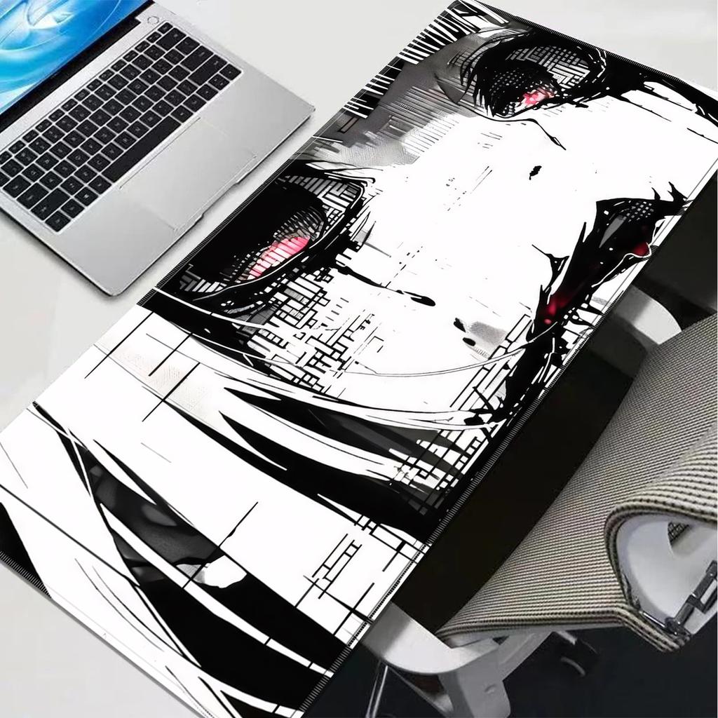 Aesthetic Girl Mouse Pad Large NonSlip Gaming Desk Mat Laptop Keyboard Tray Office Pc ESports Gamer Black