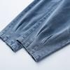 Women Summer Large Size High Waist Casual Trousers Loose Thin Jeans Denim Cropped Pants