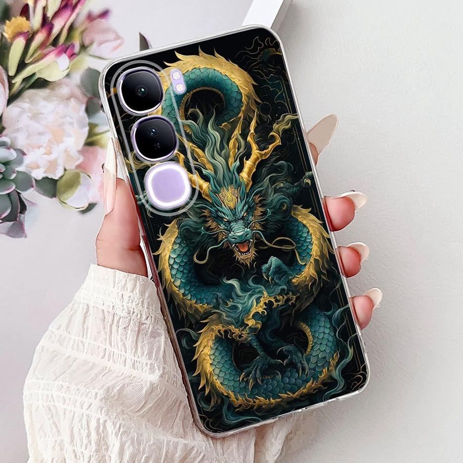 For Vivo Y200 5G Case Vivo V40 Lite Beautiful Butterfly Painted Cover Soft Slim Phone Case For Vivo Y300 Y 200 V40Lite 5G Bumper
