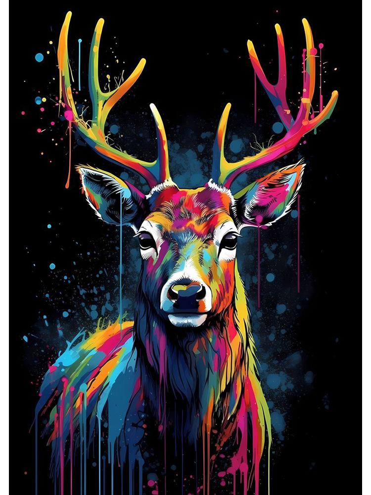 Сурикат Слон Морская Выдра Лев Красочные Животные С Капает Плакат Холст Картина Симпатичные Животные Настенное Искусство Для Комнаты Домашний Декор