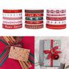 Decorative Christmas Ribbon 5.5Yard/Roll for Festival Gift Wrapping Crafting Project Wreath Ribbon Giftbox Packing Props
