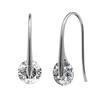 Earrings for Women and Girls White Crystals Drop Earrings | Silver Toned Drop Earrings for Women |