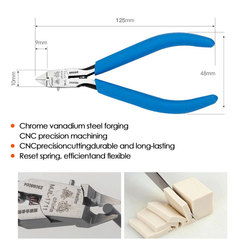 M-1711 Модельные кусачки CR-V Ультратонкие Однолезвийные Инструменты для сборки моделей Gundam для резки и сборки пластиковых моделей Ремонт/Починка
