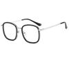 New simple square full frame glasses men's and women's anti-blue light glasses clothing decorative mirror flat mirror