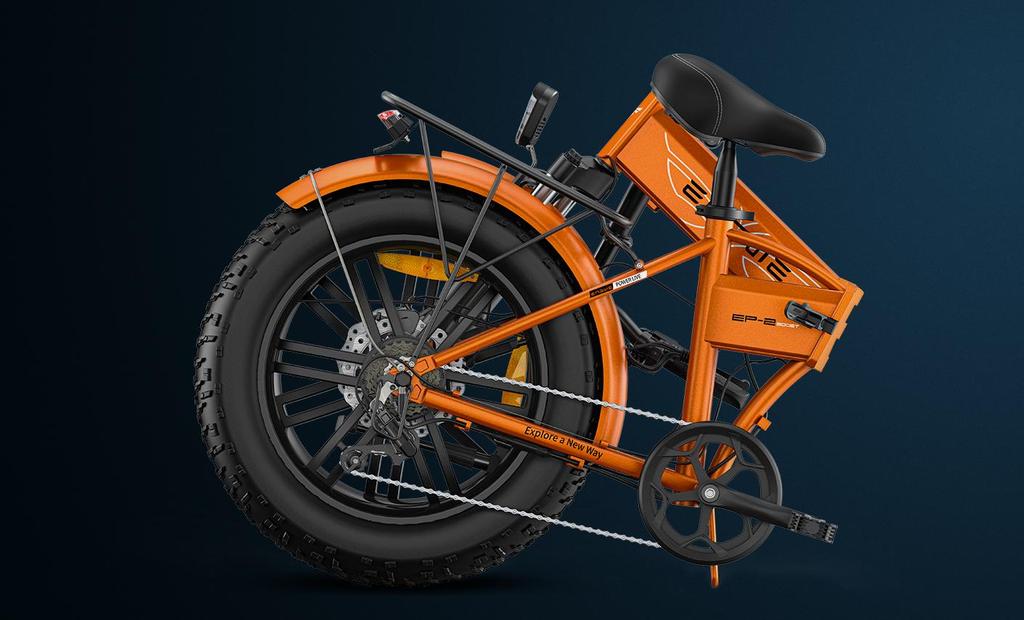ENGWE EP-2 Boost Folding E-Bike: 120KM Range, 150KG Payload, 20x4.0 Fat Tire, 55Nm Torque & PAS Boost Button