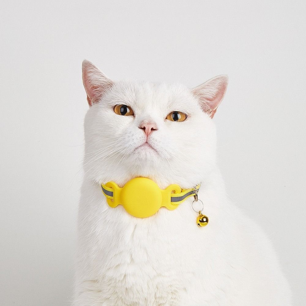 Силиконовый защитный ошейник для домашних животных с GPS-навигатором, водонепроницаемый ошейник для отслеживания кошек, для улицы