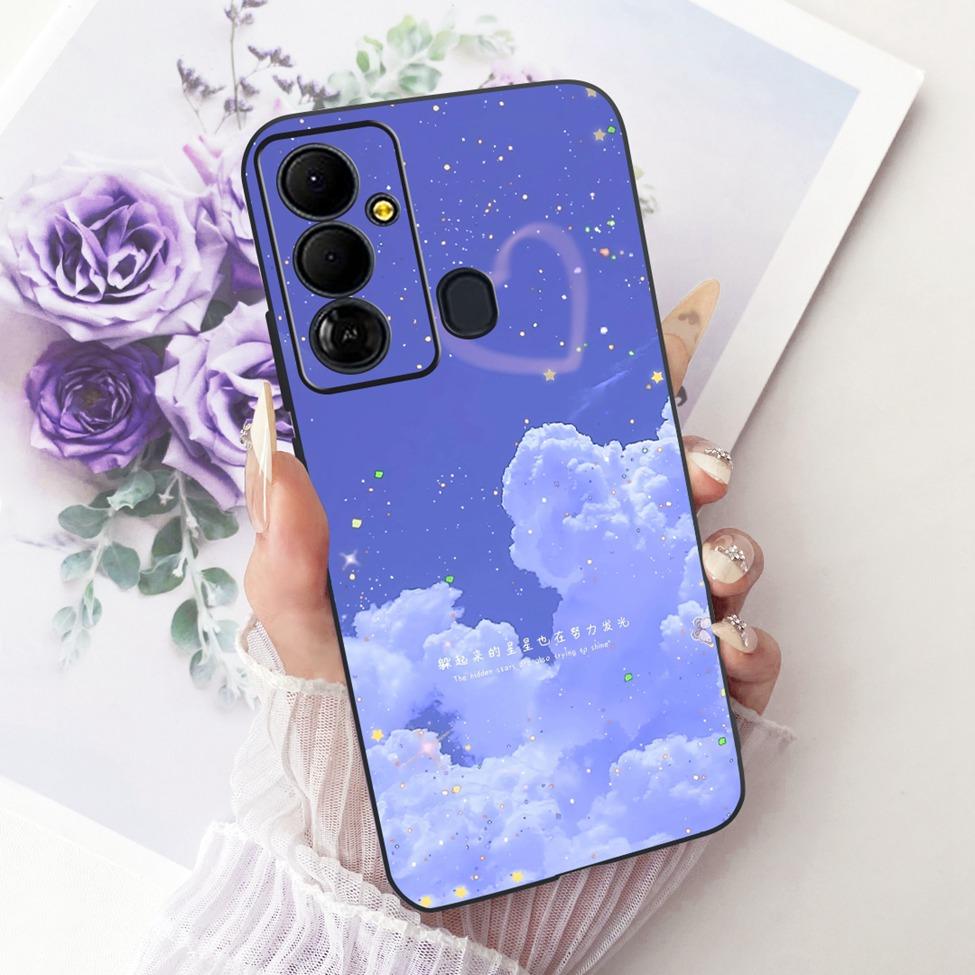 Чехол для телефона Tecno Pop 6 Go Чехол BE6j Силиконовый Милый Кот Модный Забавный Расписной Корпус Для Tecno Pop 6 Go
