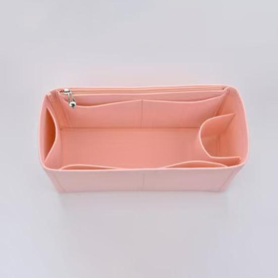 Tote Bag Insert Organizer Felt Insert with Multiple Pockets Makeup Phones Keys Organizer Protector for Tote Bag Interior Use