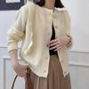 Fashionable Sweater Ruffle Edge Small Fragrant Cardigan Sweater Versatile Spring and Autumn Design Sweater Cardigan Top Women