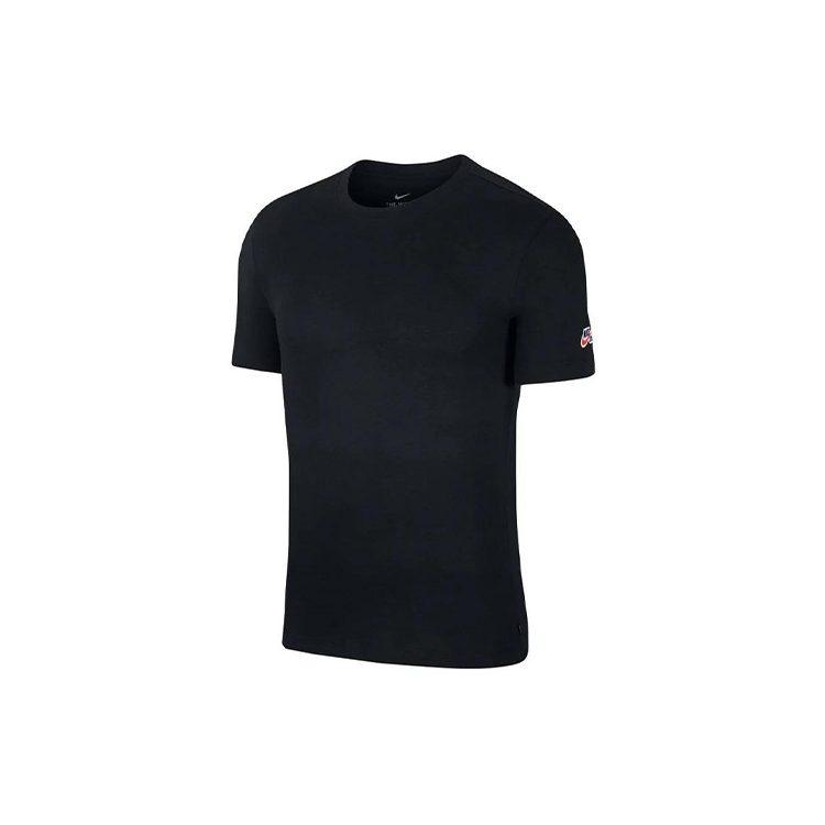 Nike T Shirts Men's Black Crew Neck Moderate Straight Fit CW6946-010