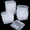 PP Material Plastic Transparent Compartment Storage Box DIY Bracelets Necklaces Jewelry Storage