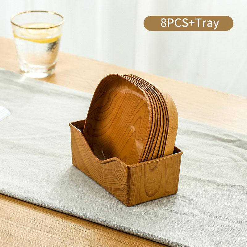 Деревянный японский поднос овальный простой мини-посуда фруктовые тарелки дом послеобеденный чай тарелки для закусок обеденный стол блюда для хлеба и пирожных