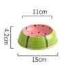 Ceramics Pet Cat Food Bowl Watermelon Water Bowl Durable Dog Food Bowl  For Pet Dog Cat