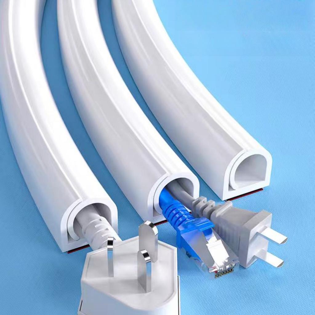 1PC 1/2/3/5/10m Wire Cords Covers Paintable Cable Concealer Cable Hider TV on Wall Wire Hiders Cable Management Cord Hider Wall