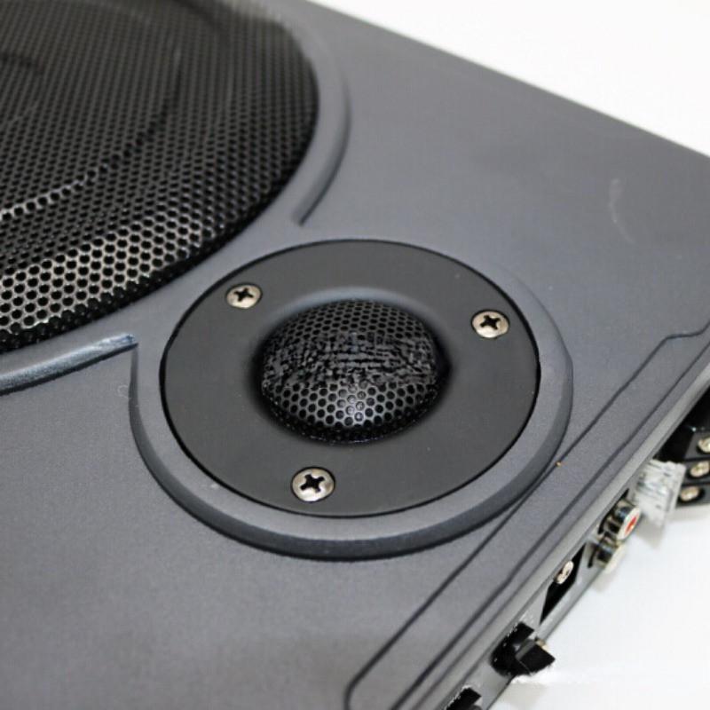 600 Вт Портативная автомобильная аудиосистема 8/10 дюймов 12 В Алюминиевый сплав Автомобильный динамик 240 * 320 * 65 мм Ультратонкий сабвуфер под сиденье