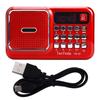 Portable FM Radio Battery Compact Operated Radio with MP3 Player for Home Office