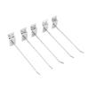 50pcs Slatwall Hooks Slot Plate Hook Slotted Plate Single Wire Hooks for Retail Display 15cm 3.3mm