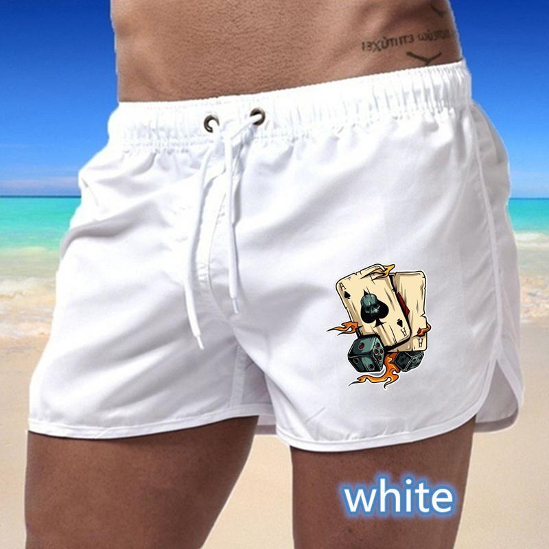 BBK-55 2025 Summer Men's Quick-Drying Swim Trunks Sports Pants Swimwear Beach Shorts Jogging Shorts