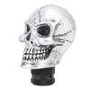 Skull Gear Shift Head Resin Shifter Knob Car Transmission Shifting Stick Handle for Most Manual Vehicles Silver