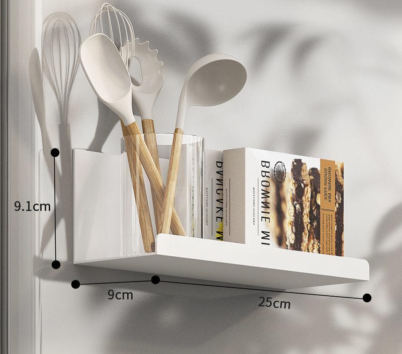 Kitchen Magnetic Organizer Shelf Refrigerator Side Storage Shelves Household Magnetic Spice Rack Hanging Magnet Metal Shelf